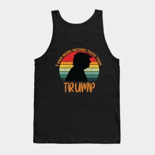 I Paid More Taxes Than Trump Tank Top